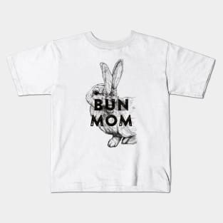 Bun Mom Kids T-Shirt